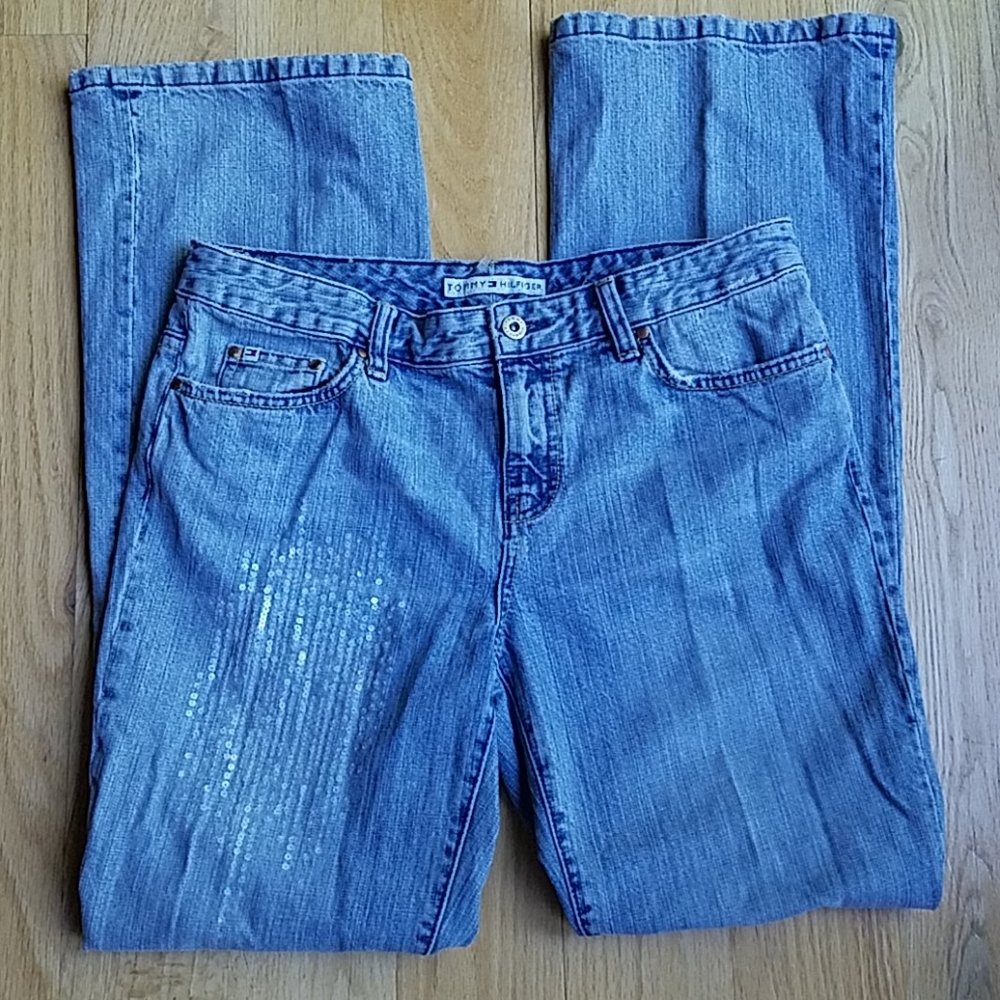 TOMMY HILFIGER JEANS 10 NWOT SPARKLE DENIM